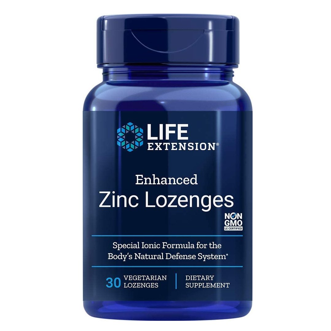 Life Extension Enhanced Zinc Lozenges (Peppermint) Συμπλήρωμα Διατροφής για τη Φυσιολογική Λειτουργία του Ανοσοποιητικού 30 Loz.