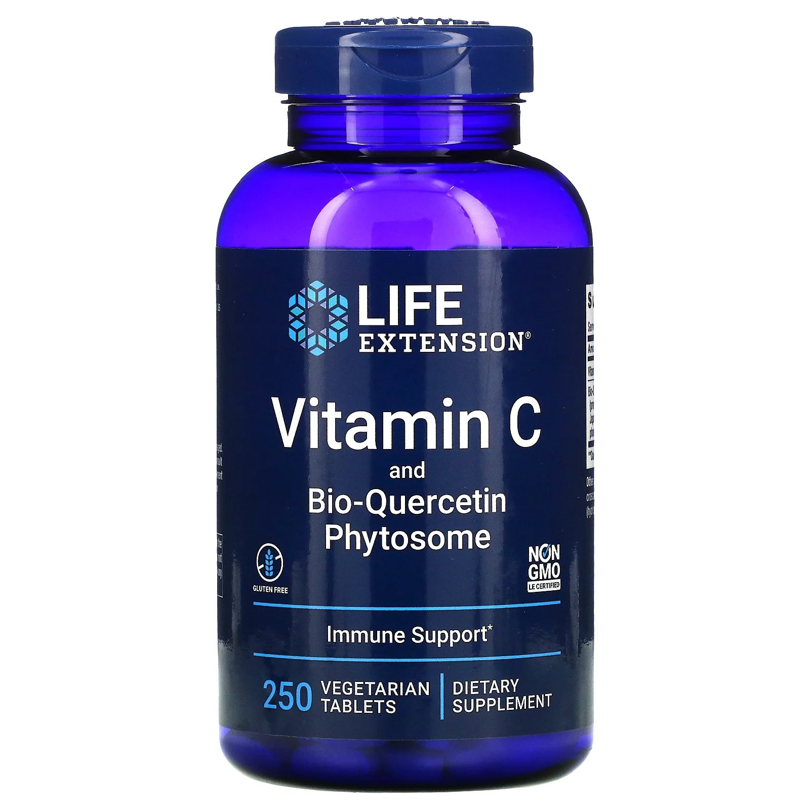 Life Extension Vitamin C And Bio-Quercetin Phytosome 1000mg Συμπλήρωμα Διατροφής Βιταμίνη C με Φυτοσωμιακή Βιο-Κερσετίνη 250caps