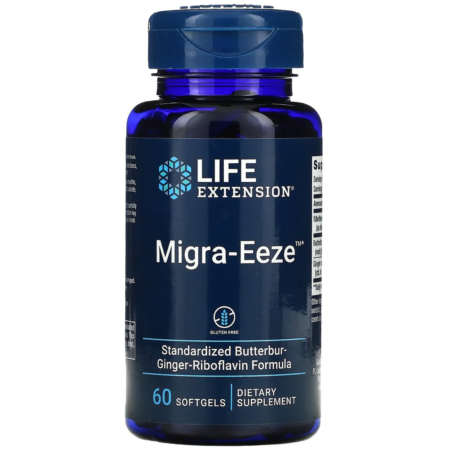 Life Extension Migra-Eeze Συμπλήρωμα Διατροφής που Συμβάλλει στην Φυσιολογική Λειτουργία του Νευρικού Συστήματος & των Βλεννογόνων 60 softgels