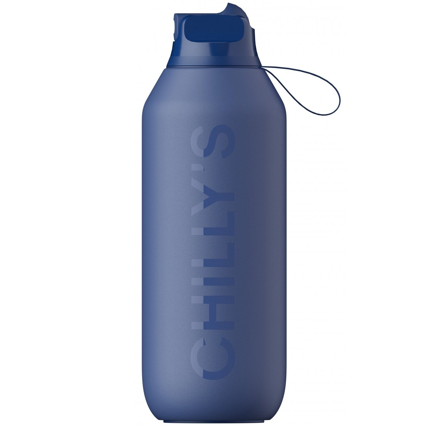 Chilly’s Series 2 Flip Sport Bottle Ανοξείδωτος Θερμός με Καλαμάκι & Αντιμικροβιακό Στόμιο για Κρύα Ροφήματα 500ml, Κωδ 22607 – Whale Blue