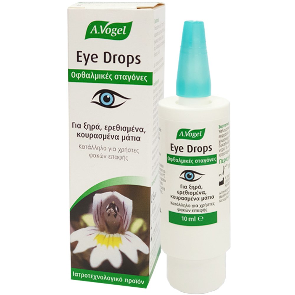 A.Vogel Eye Drops Φυσικό Κολλύριο με Ευφράσια & Υαλουρονικό Οξύ για Ξηρά, Ερεθισμένα & Κουρασμένα Μάτια 10ml