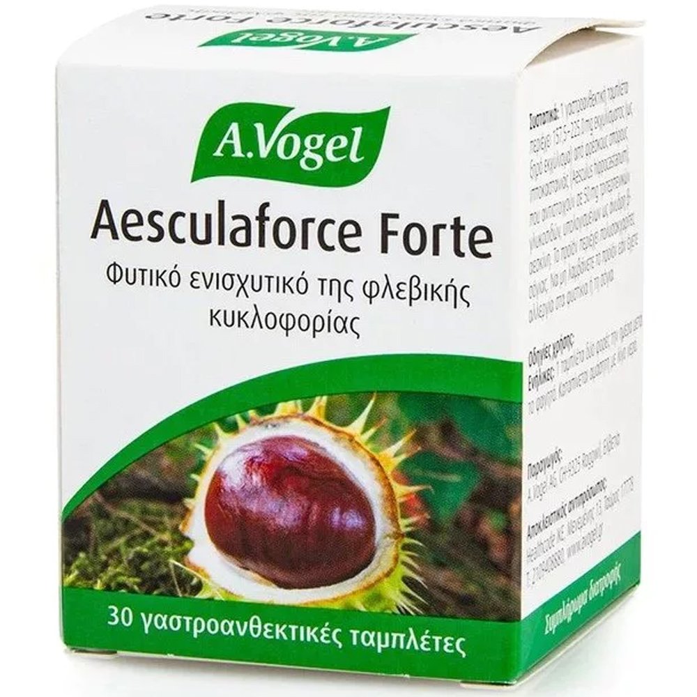 A.VOGEL A.Vogel Aesculaforce Forte Συμπλήρωμα διατροφής για Φυσική ενίσχυση της Φλεβικής Κυκλοφορίας 30tabs