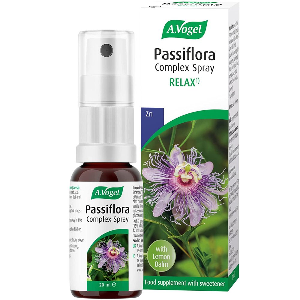 A.VOGEL A.Vogel Passiflora Complex Spray Relax 20ml Συμπλήρωμα Διατροφής από Συνδυασμό Βοτάνων με Βάση την Πασιφλόρα για την Ενίσχυση του Αισθήματος Ηρεμίας σε Μορφή Spray 20ml