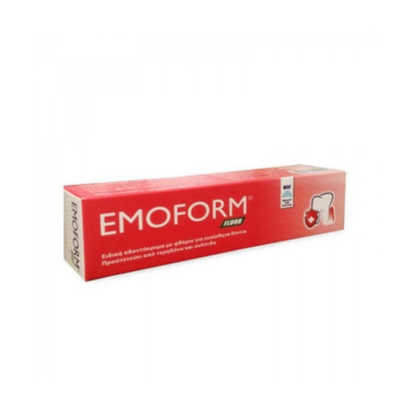Emoform Fluor Swiss Ειδική Οδοντόκρεμα με Φθόριο για Ευαίσθητα Δόντια, Προστατεύει Από Τερηδόνα & Ουλίτιδα 50ml