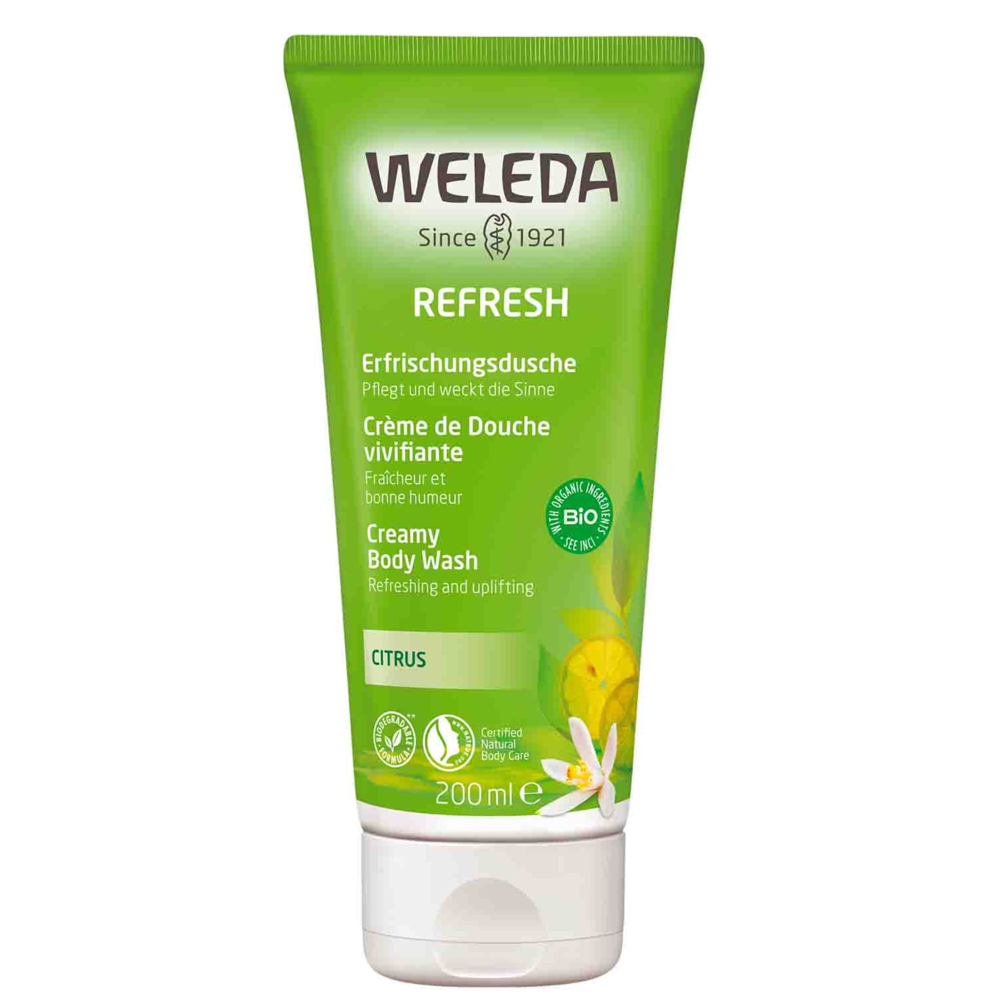 Weleda Citrus Creamy Body Wash Αναζωογονητικό Αφρόλουτρο με Κίτρο 200ml