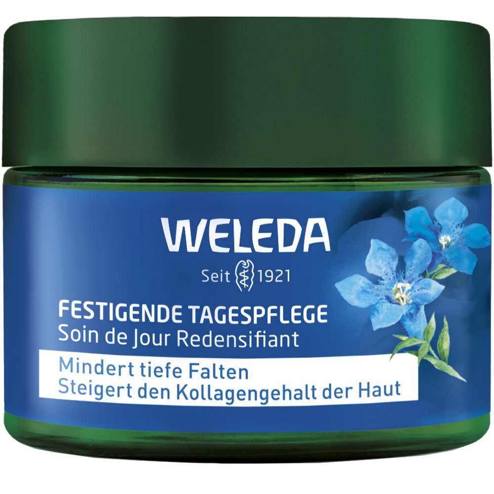 Weleda Blue Gentian & Edelweiss Rejuvenating Day Cream Συσφιγκτική Κρέμα Ημέρας που Μειώνει τις Βαθιές Ρυτίδες 40ml