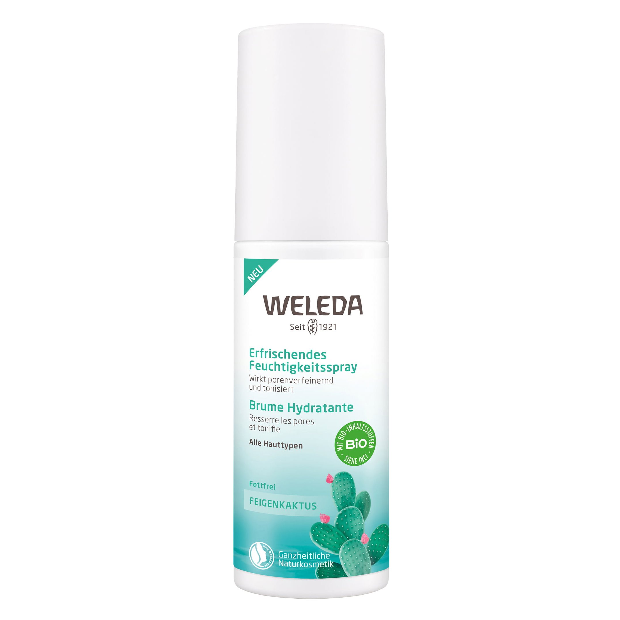 Weleda Prickly Pear Refreshing Moisture Spray Δροσερό Σπρέι Εντατικής Ενυδάτωσης με Φραγκοσυκιά για Κάθε Τύπο Δέρματος 100ml