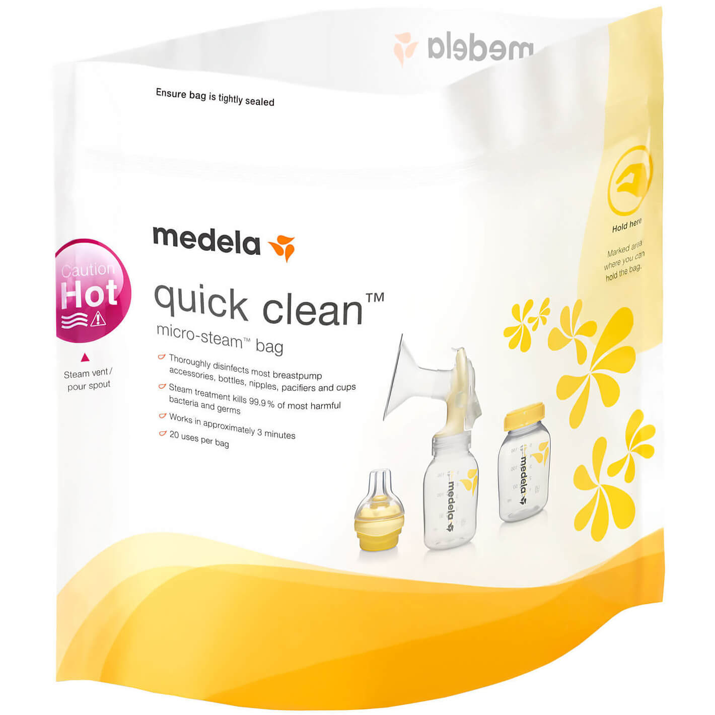 Medela Quick Clean Σακουλάκια Αποστείρωσης Φούρνου Μικροκυμάτων 5 Τεμάχια