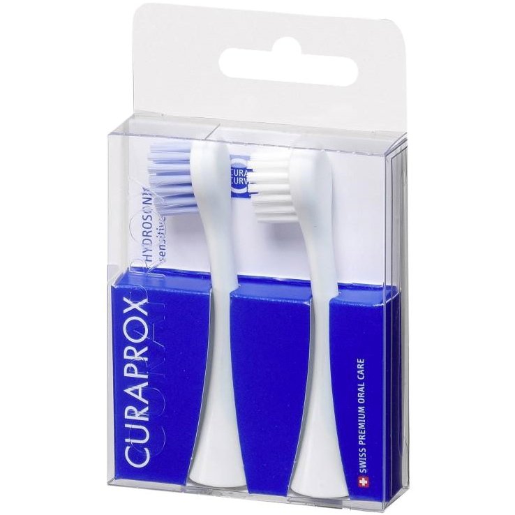 Curaprox Hydrosonic Sensitive Easy Brush Head Ανταλλακτικές Κεφαλές 2τμχ