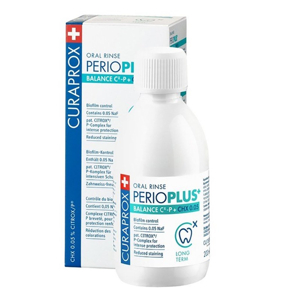 Curaprox Curaprox Perio Plus Balance CHX 0.05 Στοματικό Διάλυμα Μακροχρόνας Χρήσης για Προστασία απο Παθογόνους Παράγοντες 200ml