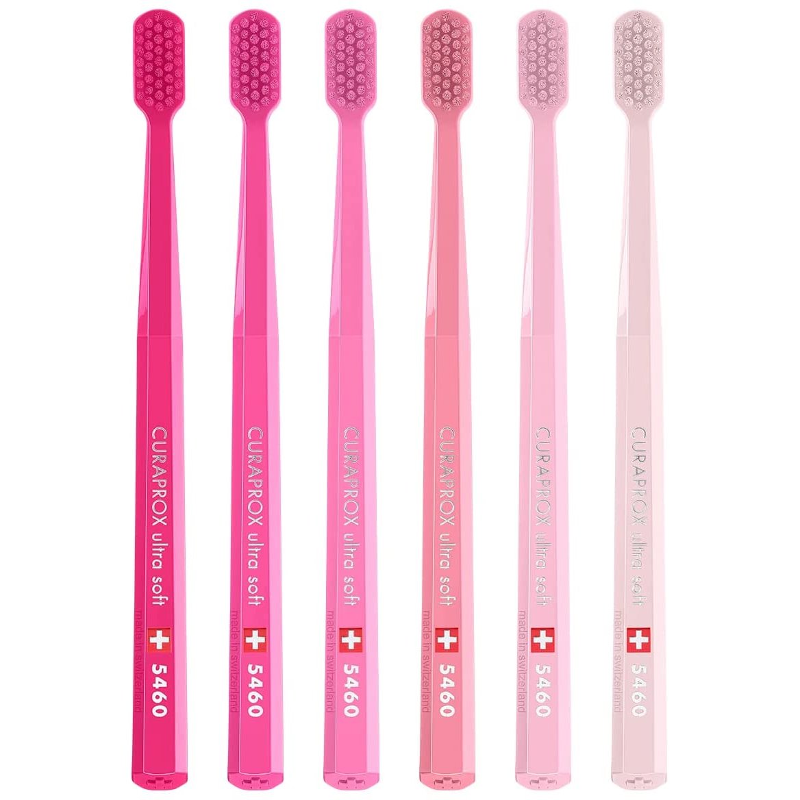 Curaprox Limited Pink Edition Six Pack CS 5460 Ultra Soft Toothbrush Οδοντόβουρτσα με Εξαιρετικά Απαλές Ανθεκτικές Ίνες σε Έξι Αποχρώσεις του Ροζ 6 Τεμάχια