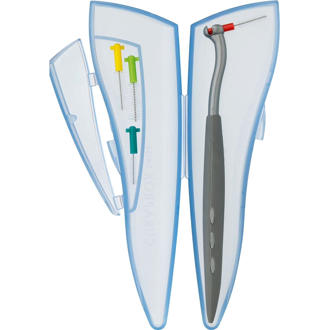 Curaprox Cps 457 Pocket Set με 4 Μεσοδόντια Βουρτσάκια CPS Prime και Μία Επικλινής Λαβή