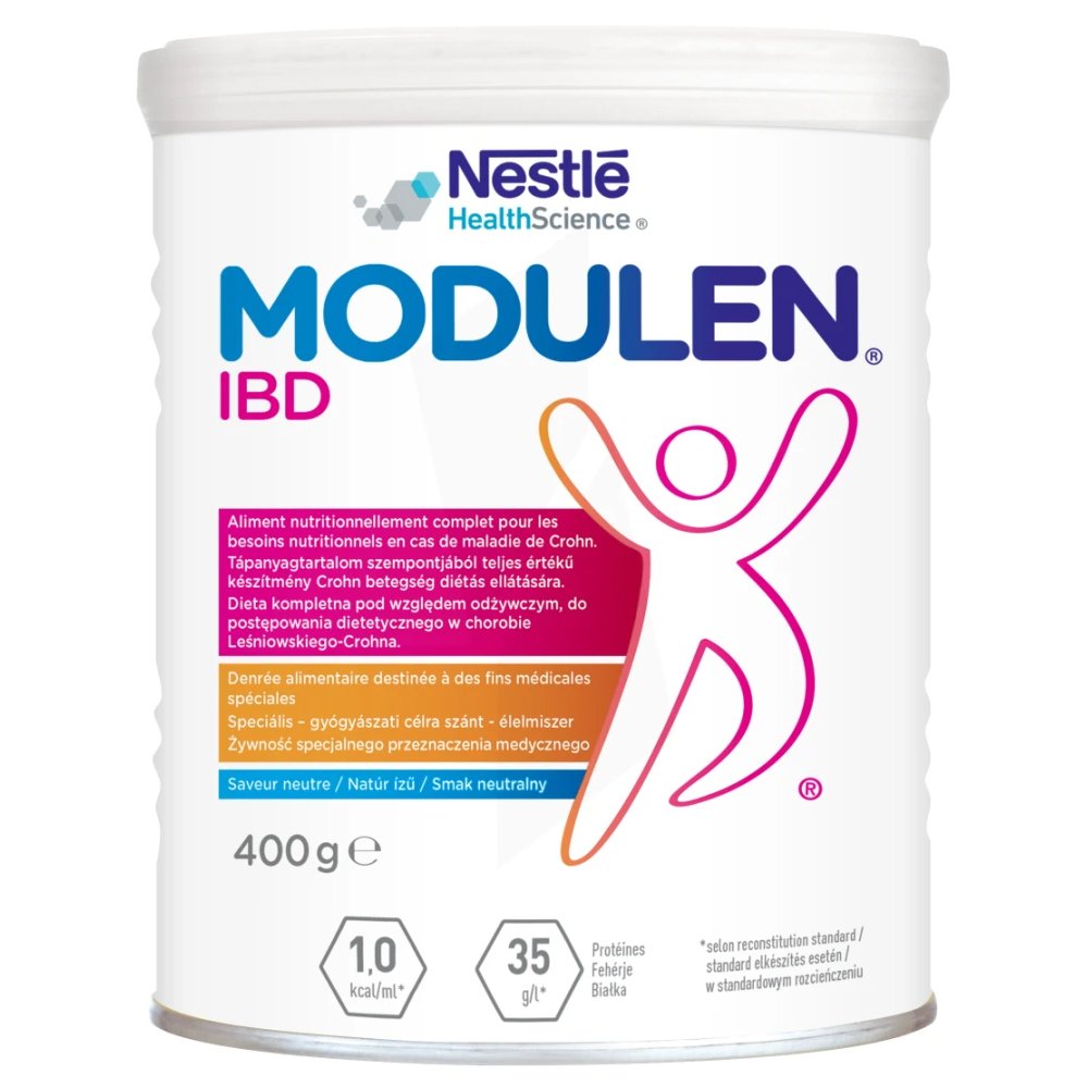 Nestle Modulen IBD Διατροφικά Πλήρες Τρόφιμο για τη Διαιτητική Διαχείρηση Ασθενών με Νόσο Crohn με Ουδέτερη Γεύση 400g
