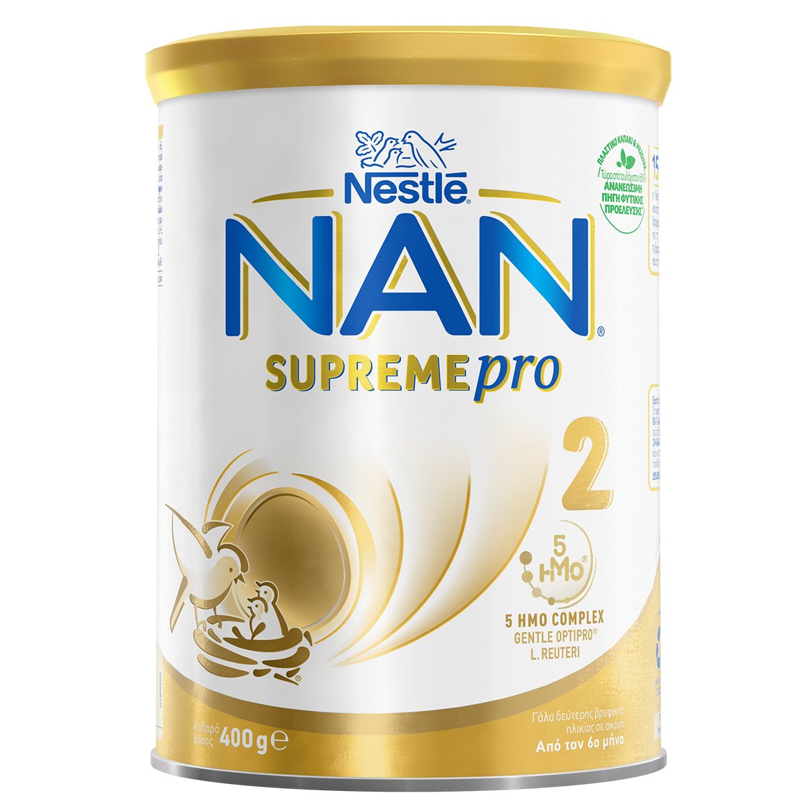 Nestle Nestle NAN Supreme Pro 2, 5HMO Complex Γάλα σε Μορφή Σκόνης Δεύτερης Βρεφικής Ηλικίας με Συνδυασμό 5 Ολιγοσακχαριτών Μητρικού Γάλακτος 400gr
