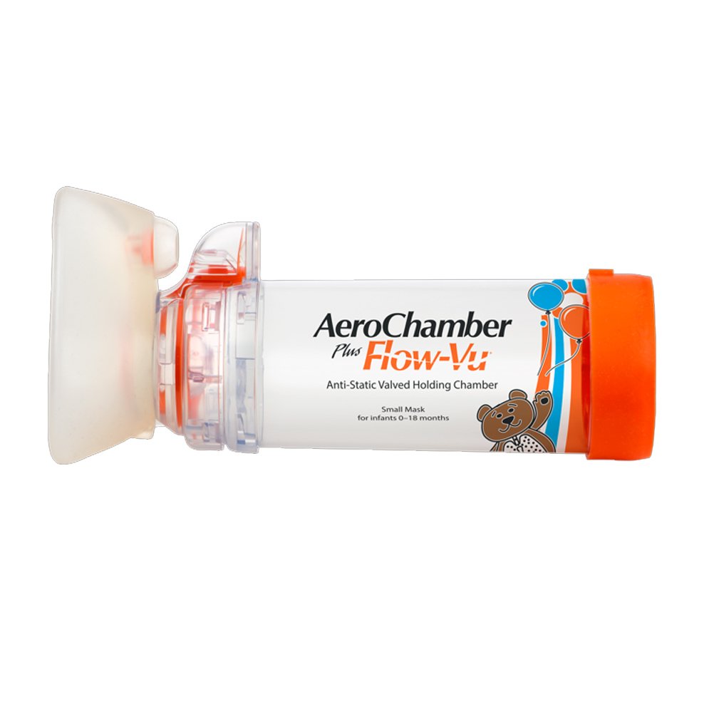 Alfacare Aerochamber Plus Flow-Vu Αντιστατικός Αεροθάλαμος Βρεφών με Δείκτη Εισπνοών 1 Τεμάχιο