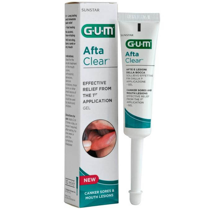 Gum Afta Clear Gel Τζελ Τοπικής Εφαρμογής για τη Θεραπεία των Αφθών 10ml