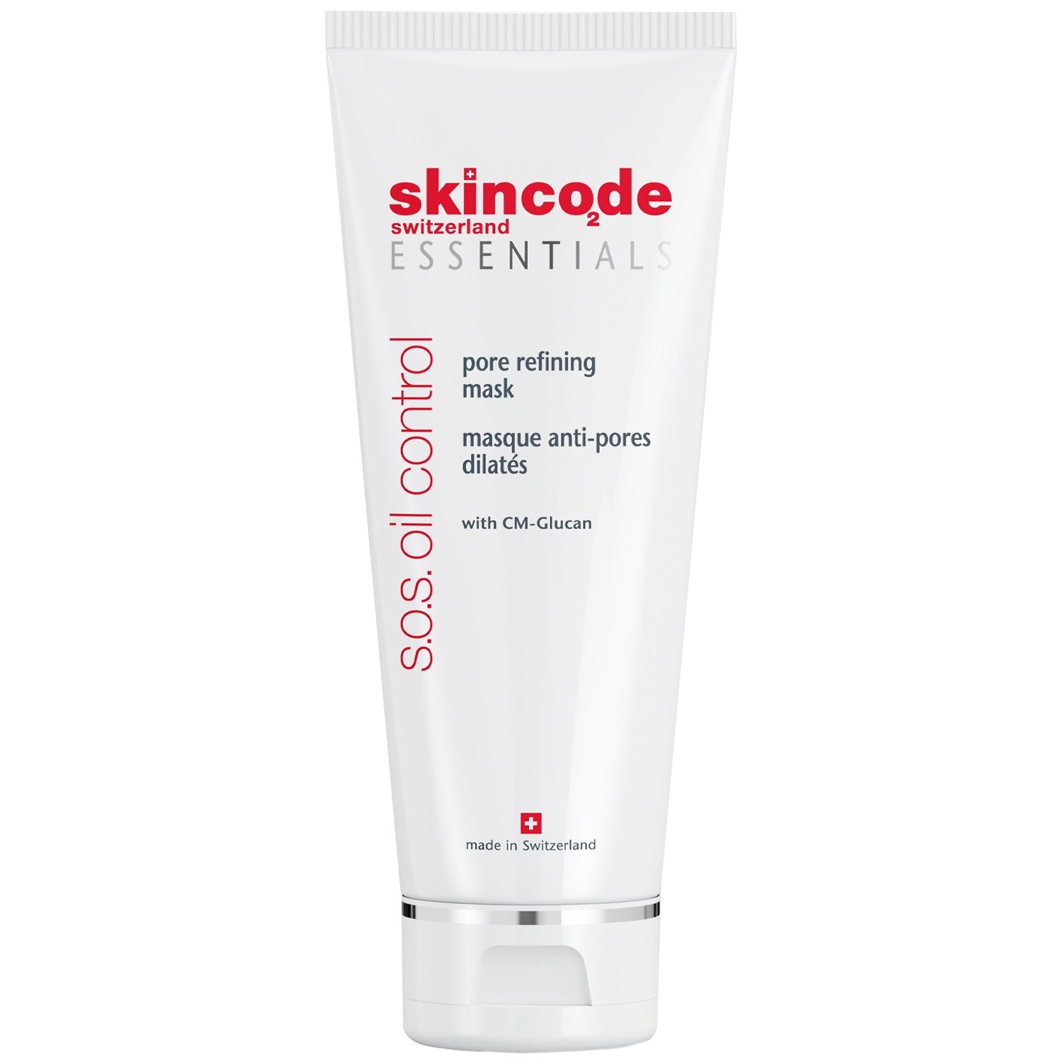 Skincode Essentials S.O.S Oil Control Pore Refining Mask Μάσκα Αργίλου Εξισορρόπησης Λιπαρότητας Προσώπου Κατά των Διευρυμένων Πόρων 75ml