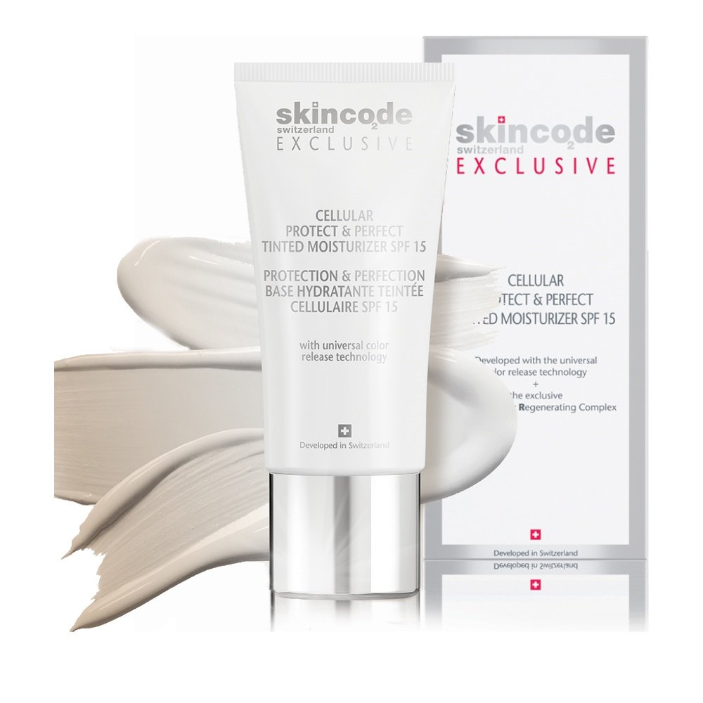 Skincode Cellular Protect & Perfect Tinted Moisturizer Spf15 Λεπτόρρευστη Αντιγηραντική & Ενυδατική Κρέμα Ημέρας με Χρώμα 30ml