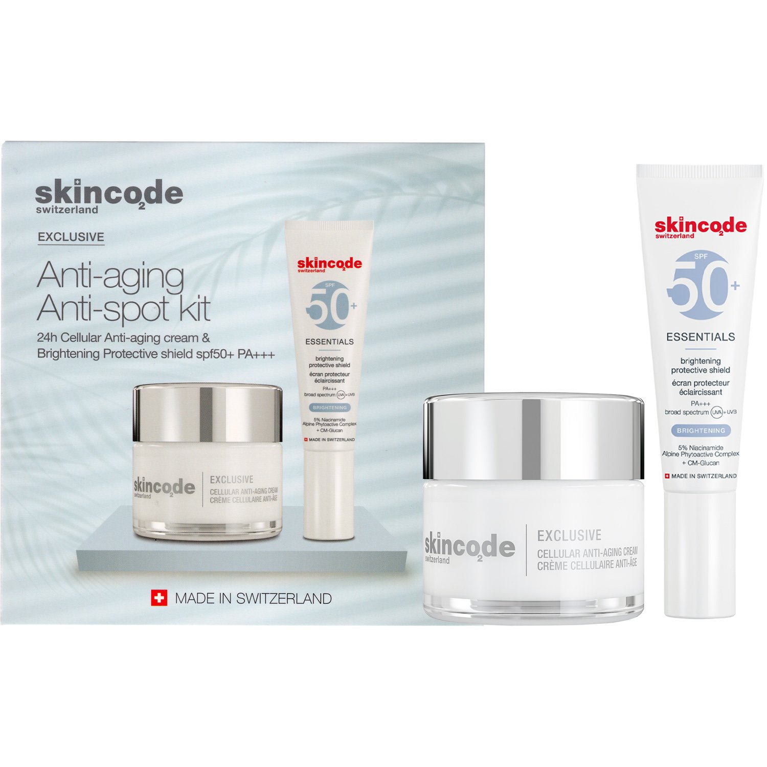 Skincode Skincode Promo Exclusive Cellular Anti-Aging Cream 50ml & Essentials Brightening Protective Shield Spf50+, 30ml