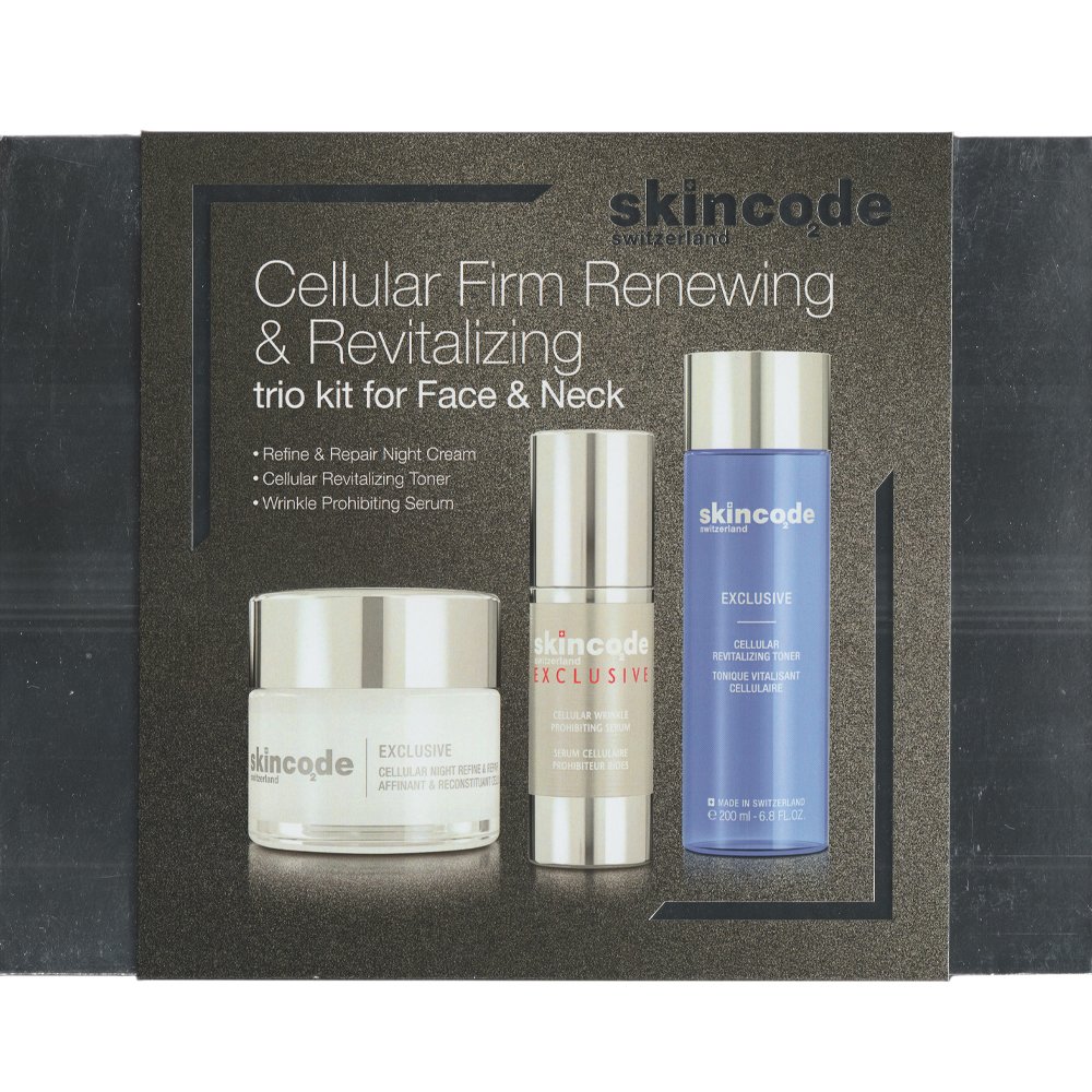 Skincode Skincode Promo Exclusive Cellular Night Refine & Repair Cream 50ml & Cellular Wrinkle Prohibiting Serum 30ml & Cellular Revitalizing Toner 200ml