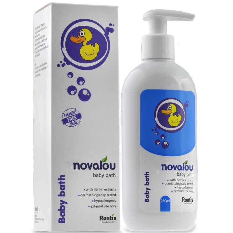 Novalou Baby Bath Βρεφικό Αφρόλουτρο με Φυτικά Εκχυλίσματα 250ml