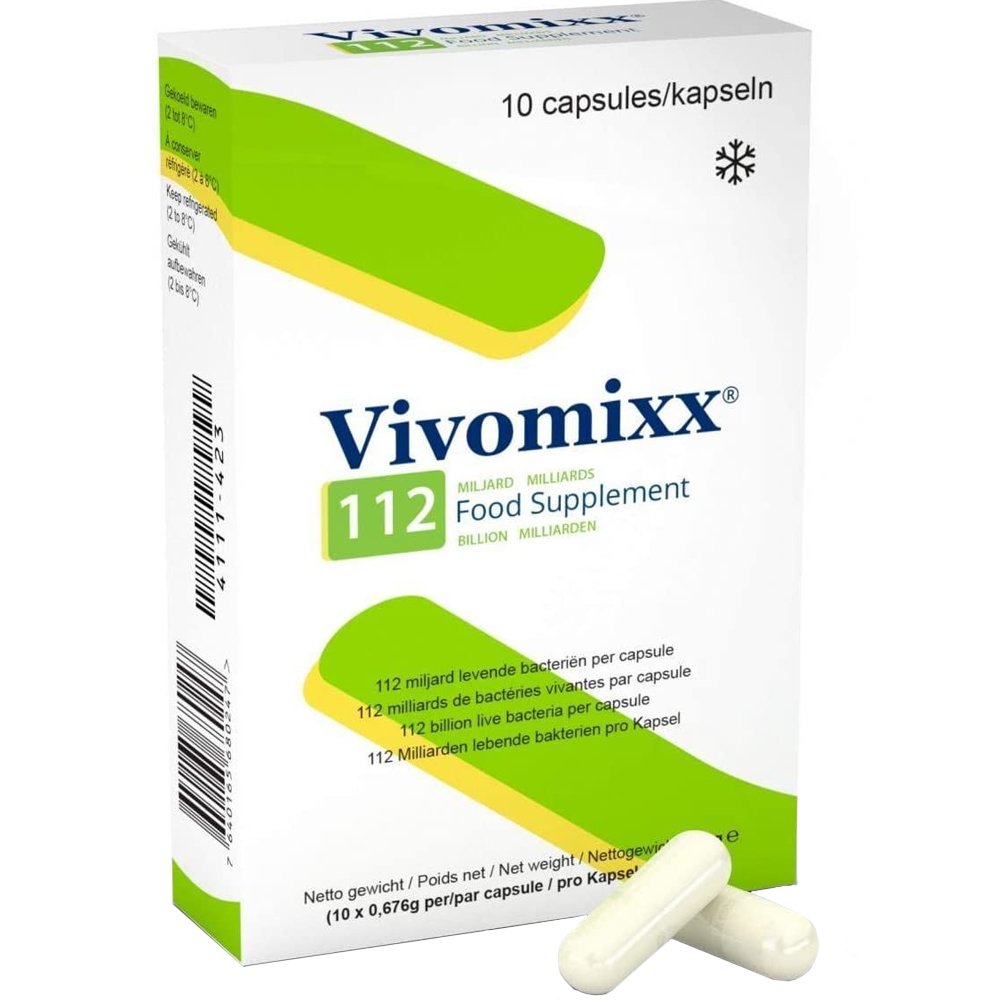 Vivomixx Vivomixx 112 Billion Συμπλήρωμα Διατροφής Υψηλής Συγκέντρωσης 8 Στελεχών Προβιοτικών για Εξισορρόπηση της Εντερικής Χλωρίδας & Αντιμετώπιση Γαστρεντερικών Διαταραχών 10caps