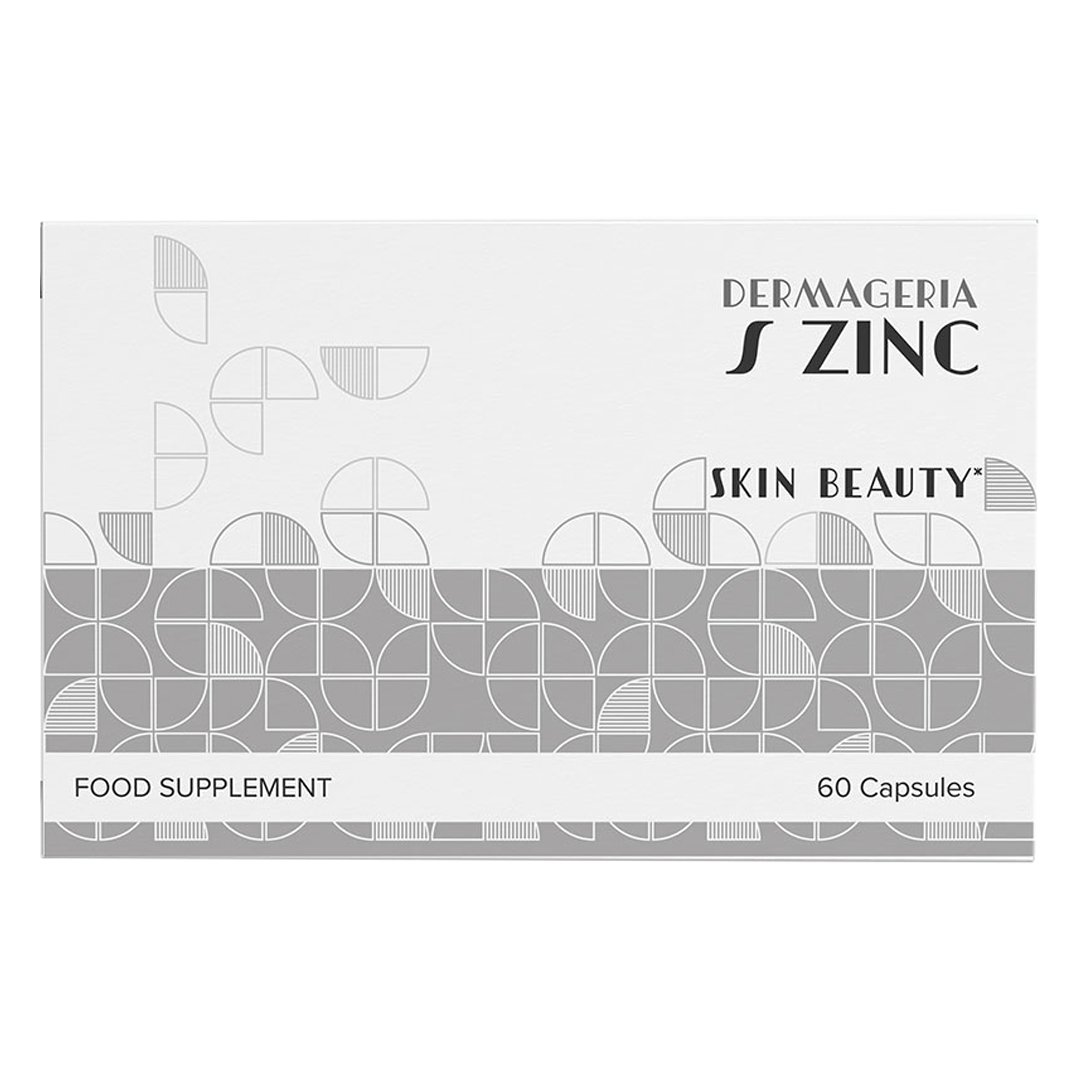 Dermageria S Zinc Skin Beauty Συμπλήρωμα Διατροφής με Ψευδάργυρο ο Οποίος Συμβάλλει στη Διατήρηση της Φυσιολογικής Κατάστασης των Μαλλιών, Νυχιών & του Δέρματος 60caps