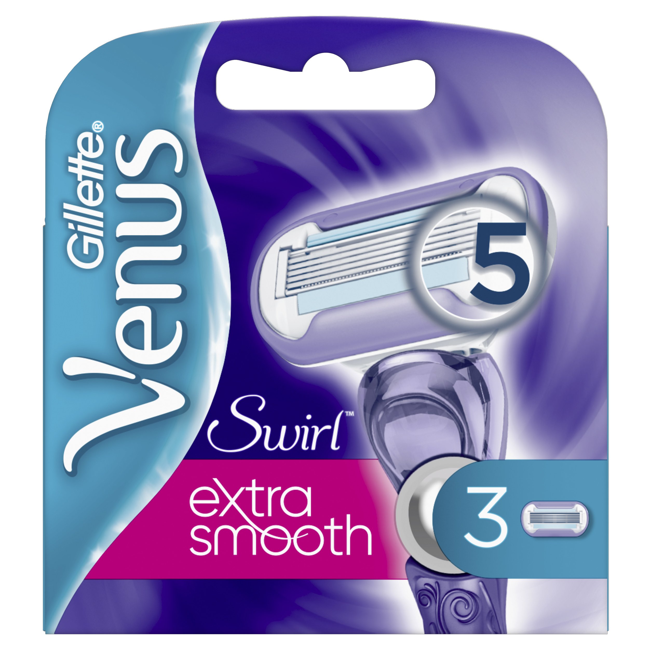 Gillette Venus Swirl Ανταλλακτικά για τη Γυναικεία Ξυριστική Μηχανή με Τεχνολογία Flexball, 3 τεμάχια