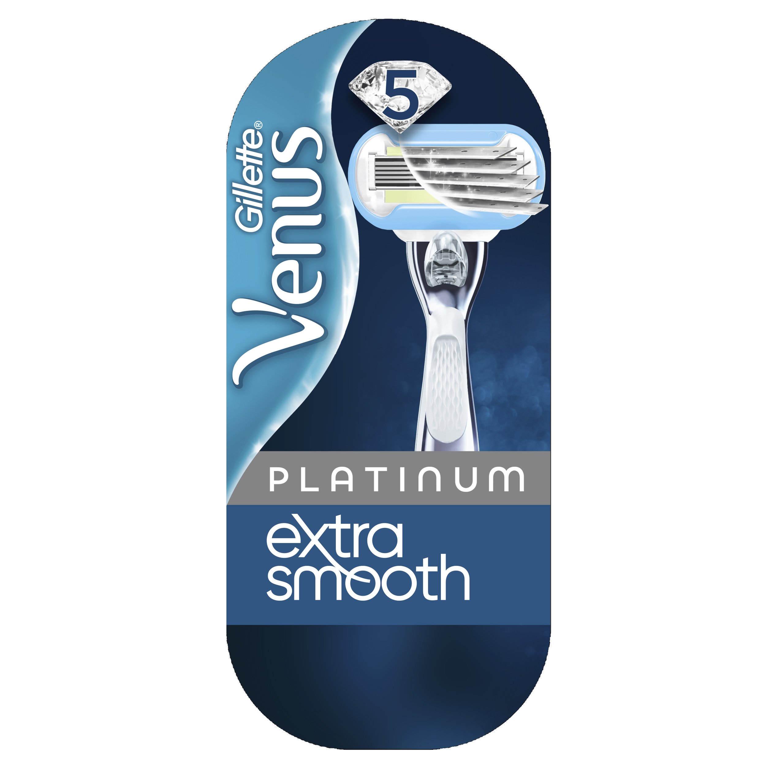 Gillette Venus Platinum Extra Smooth Γυναικεία Ξυριστική Μηχανή & 1 Ανταλλακτικό