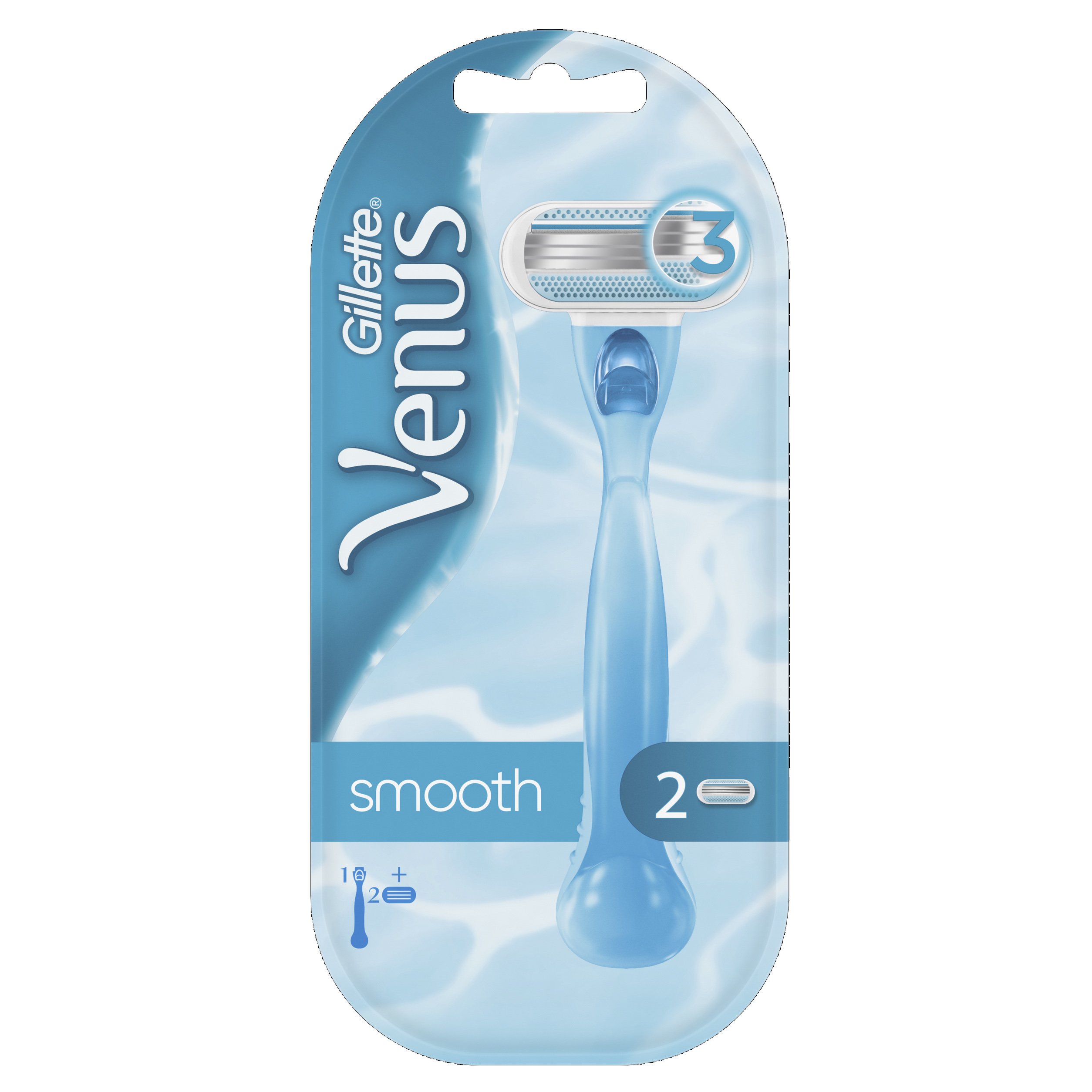 Gillette Venus Smooth Sensitive Γυναικεία Ξυριστική Μηχανή & 1 Ανταλλακτικό