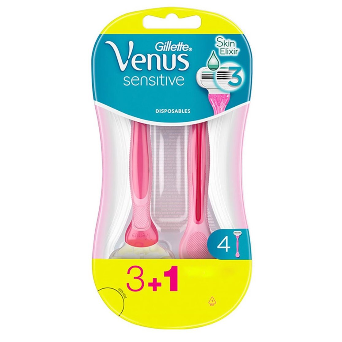 Gillette Venus Sensitive Γυναικεία Ξυραφάκια Μίας Χρήσης για Ευαίσθητες Επιδερμίδες 4 Τεμάχια