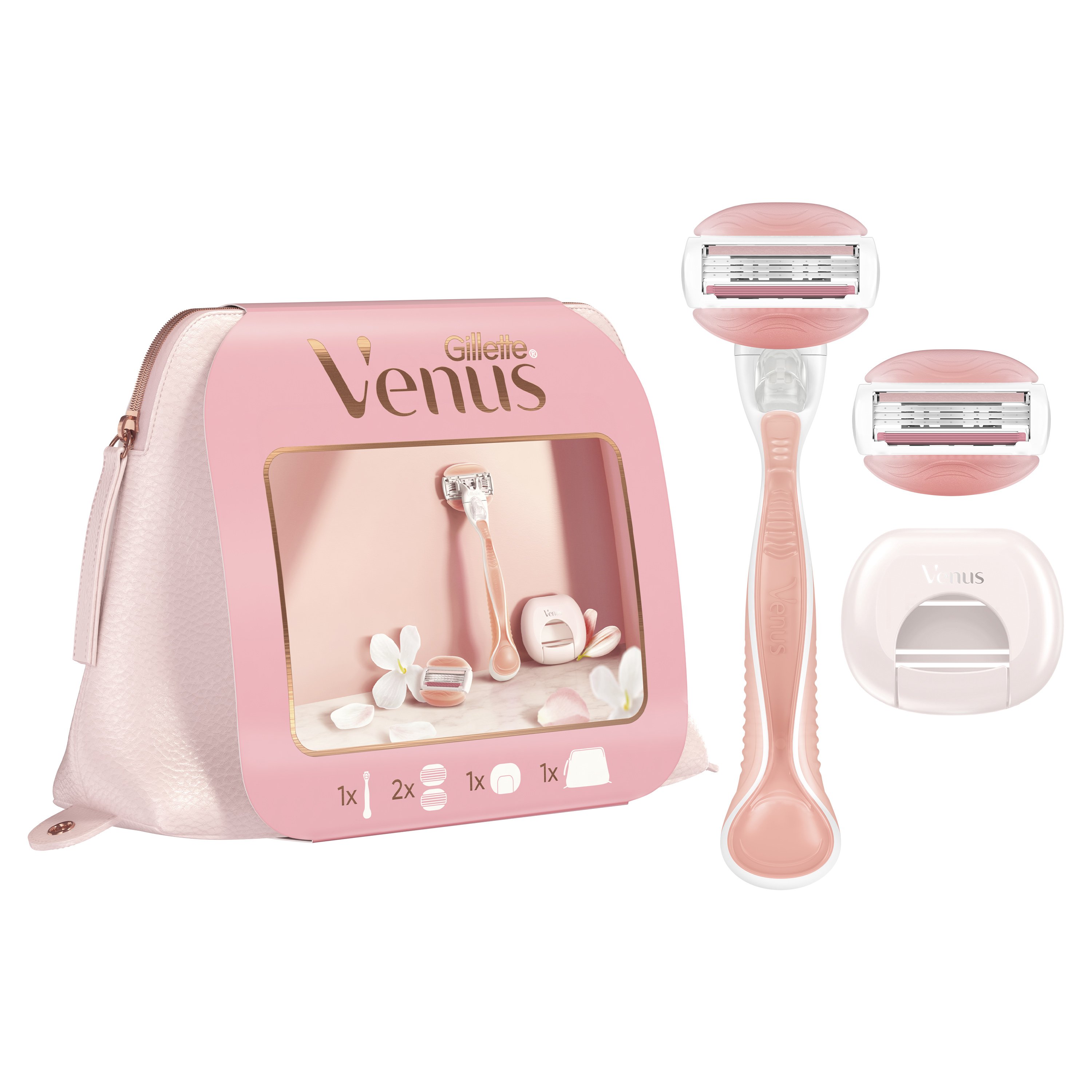 Gillete Venus Spa Breeze Limited Edition Γυναικεία Ξυριστική Μηχανή & Ανταλλακτική Κεφαλή & Θήκη για την Extra Κεφαλή & Νεσεσέρ
