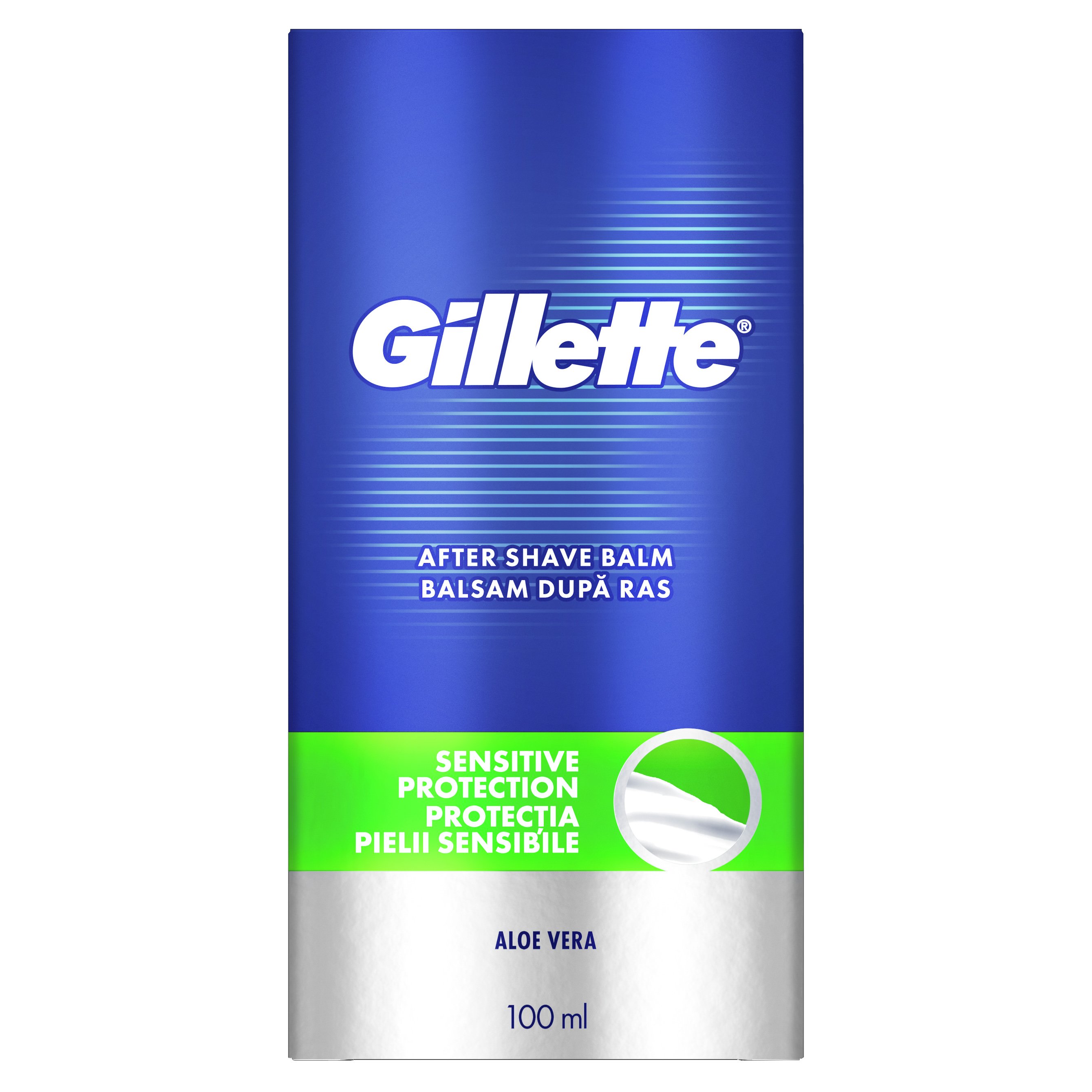 Gillette Sensitve Protection After Shave Balm Ενυδατικό Βάλσαμο για Μετά το Ξύρισμα Κατά των Ερεθισμών με Αλόη 100 ml