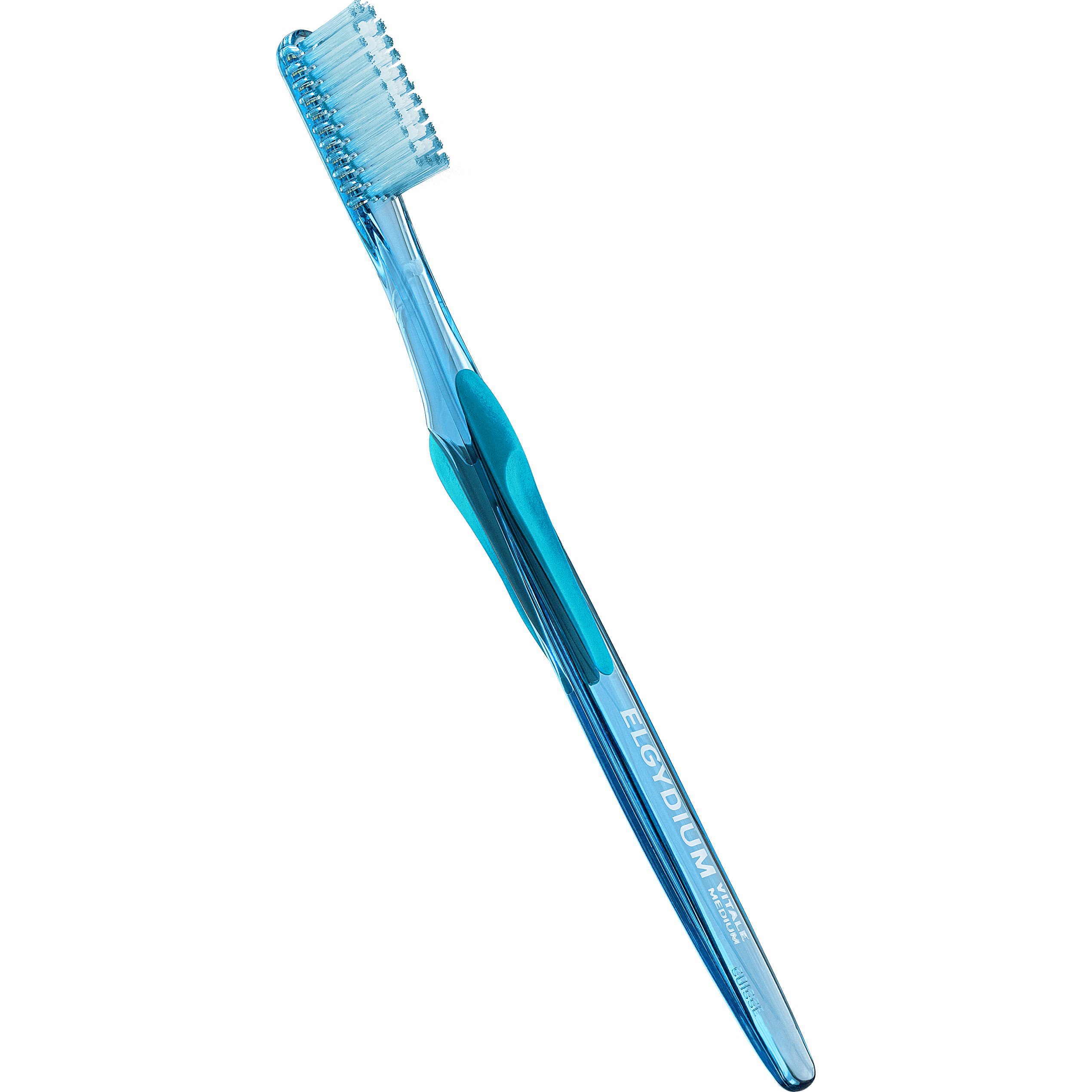 Elgydium Vitale Medium Toothbrush Γαλάζια Χειροκίνητη Οδοντόβουρτσα με Μέτριας Σκληρότητας Ίνες 1 Τεμάχιο