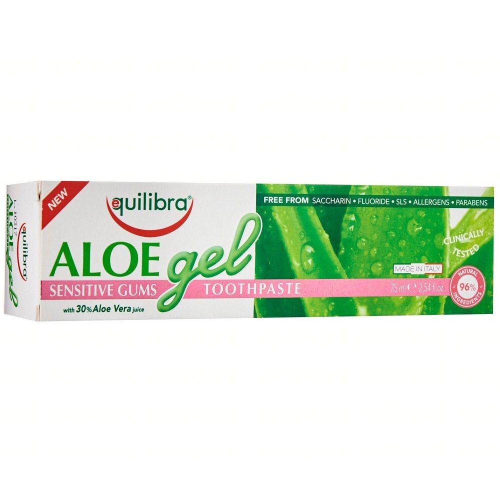 Equilibra Aloe Gel Sensitive Gums Toothpaste Οδοντόκρεμα με Αλόη & Γεύση Μέντας για Ευαίσθητα Ούλα 75ml
