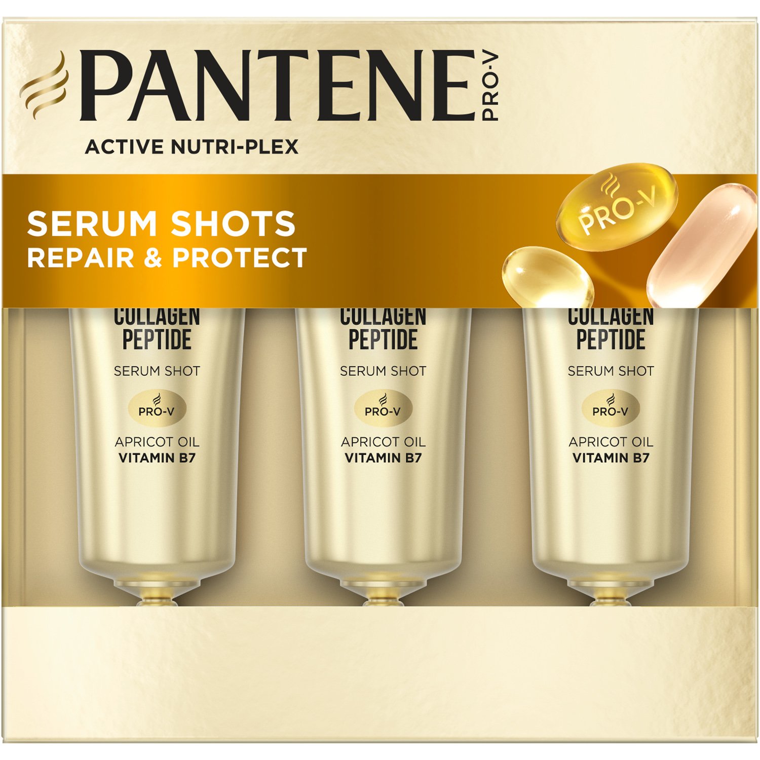 Pantene Pantene Repair & Protect Serum Shots Ορός Μαλλιών για Αναδόμηση & Προστασία για Ταλαιπωρημένα Μαλλιά 3x15ml