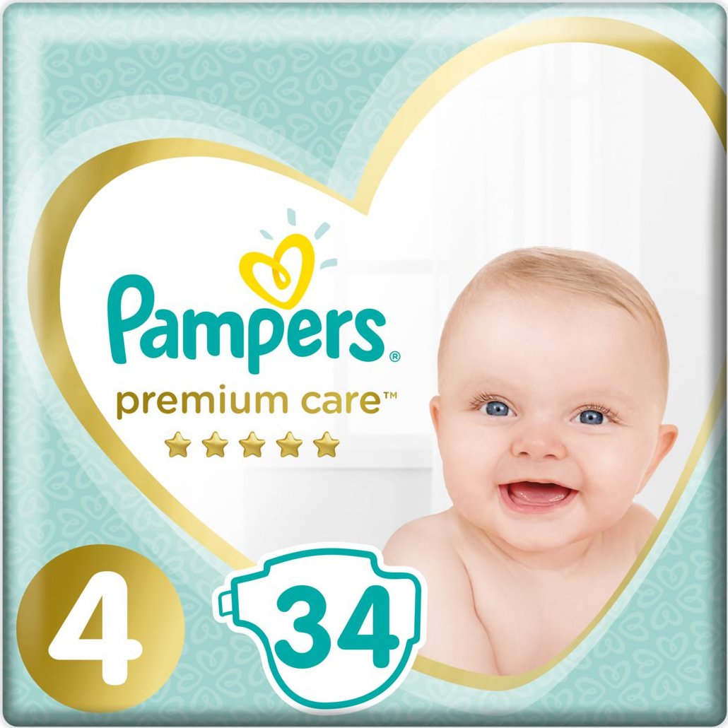Pampers Premium Care No4 Maxi (9-14kg) 34 πάνες