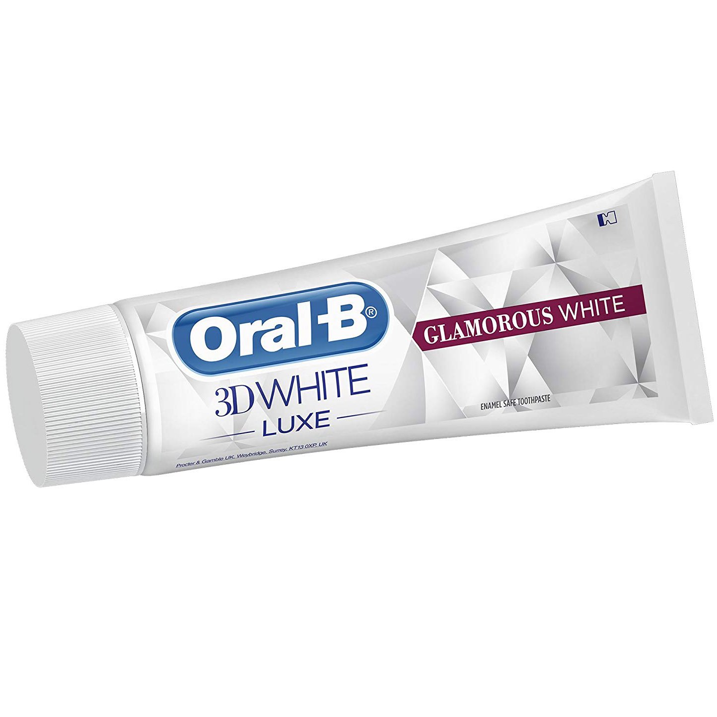 Oral-B 3D White Luxe Glamorous White Οδοντόκρεμα για Αφαίρεση Έως και 90% των Λεκέδων από την Επιφάνεια της Οδοντοστοιχίας 75ml