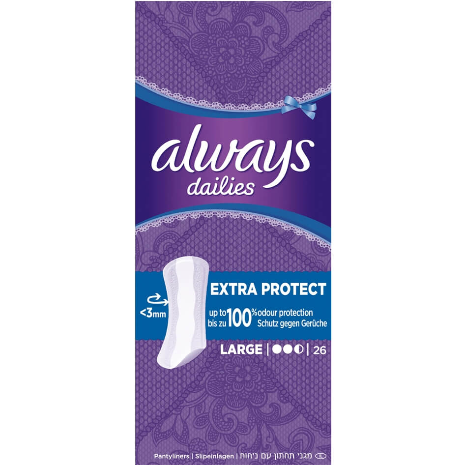 Always Dailies Large Extra Protect Σερβιετάκια 26τμχ