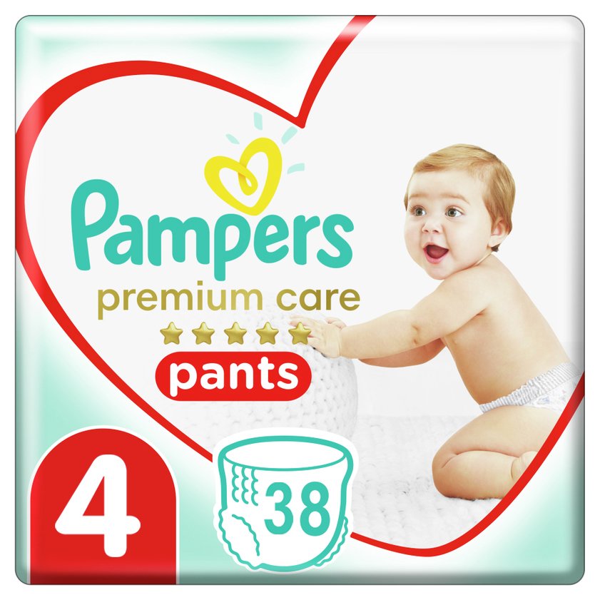 Pampers Premium Care Pants Jumbo Pack No4 (9-15kg) 38 πάνες