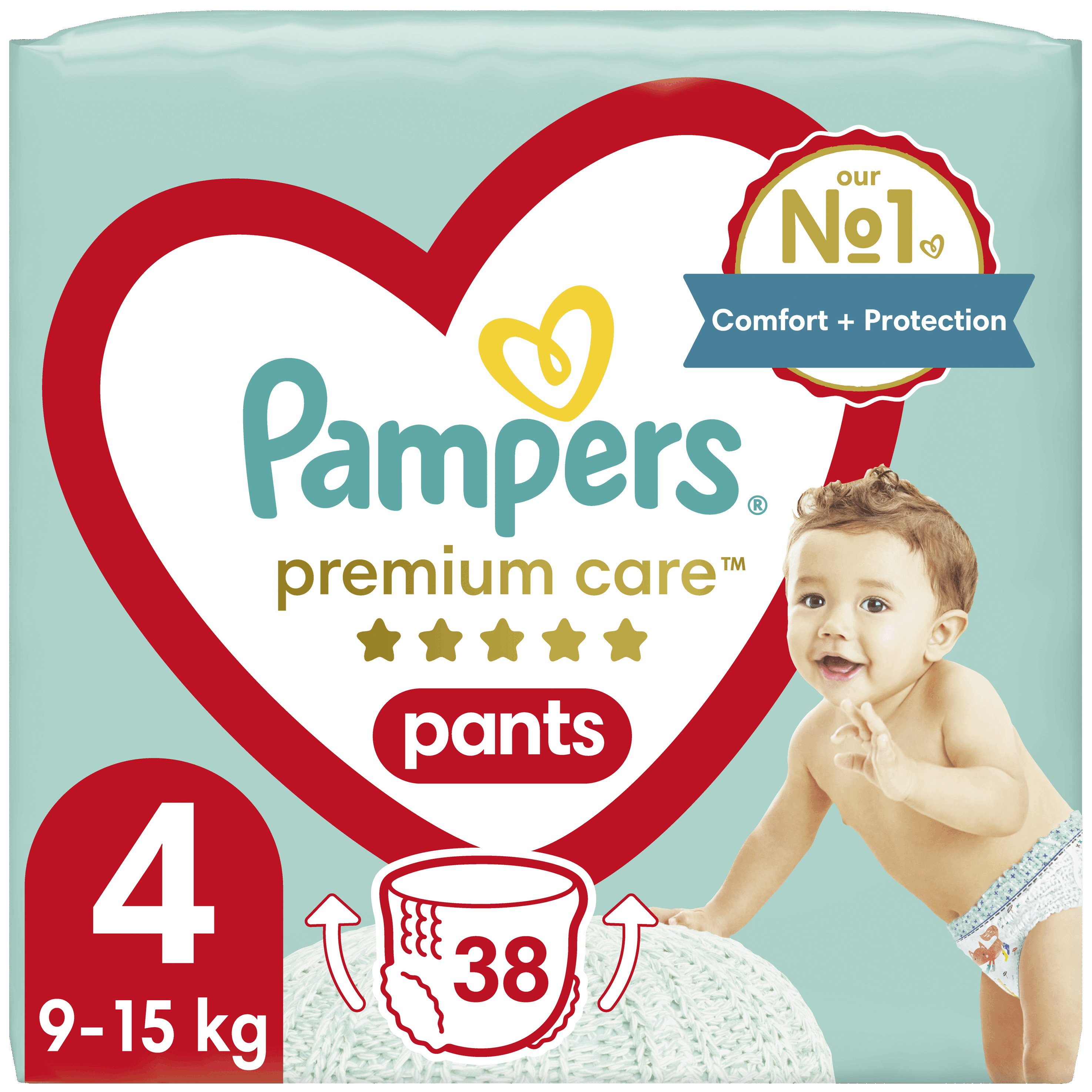 Pampers Premium Care Pants Jumbo Pack No4 (9-15kg) 38 πάνες