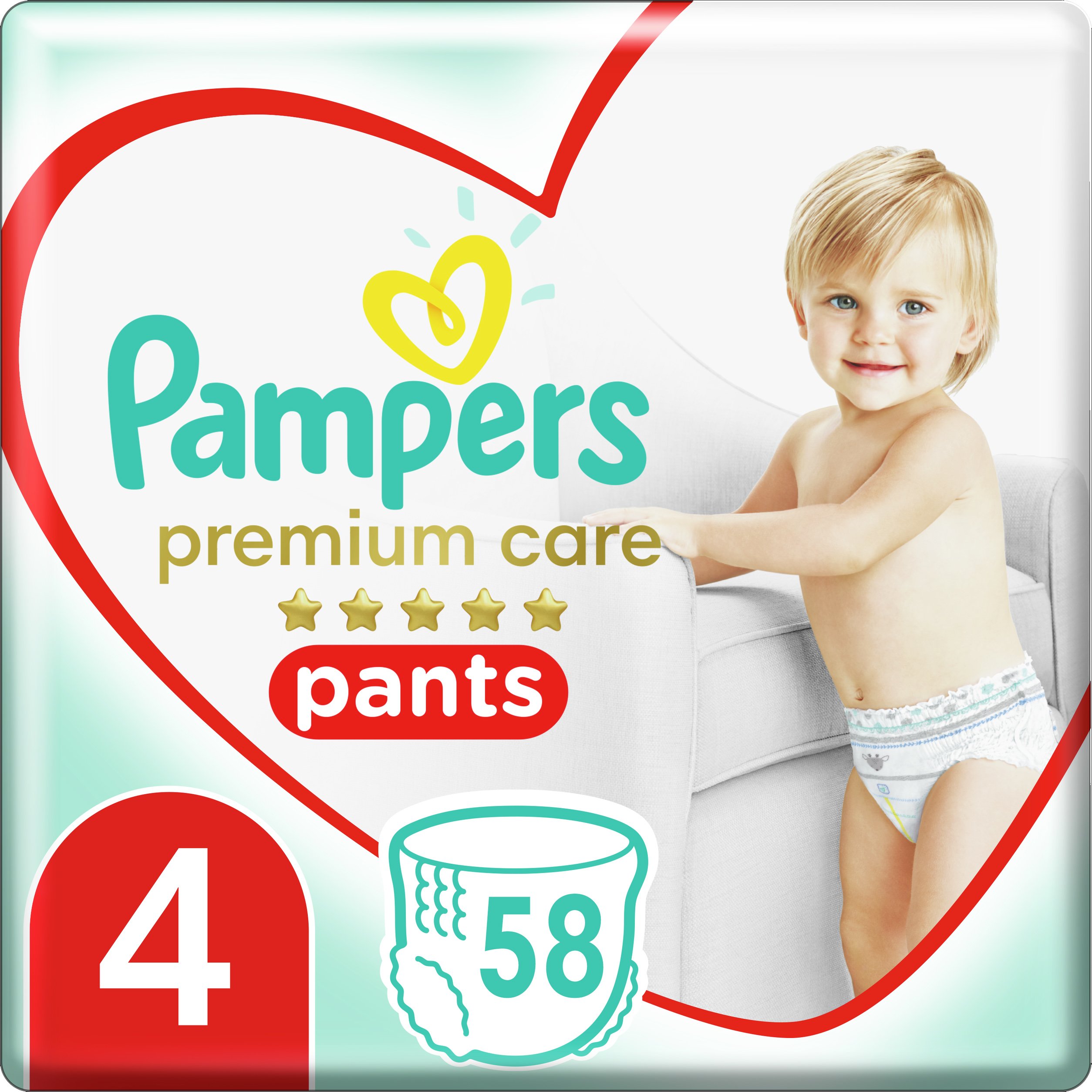 Pampers Premium Care Pants Mega Pack No4 (9-15kg) 58 πάνες 41037