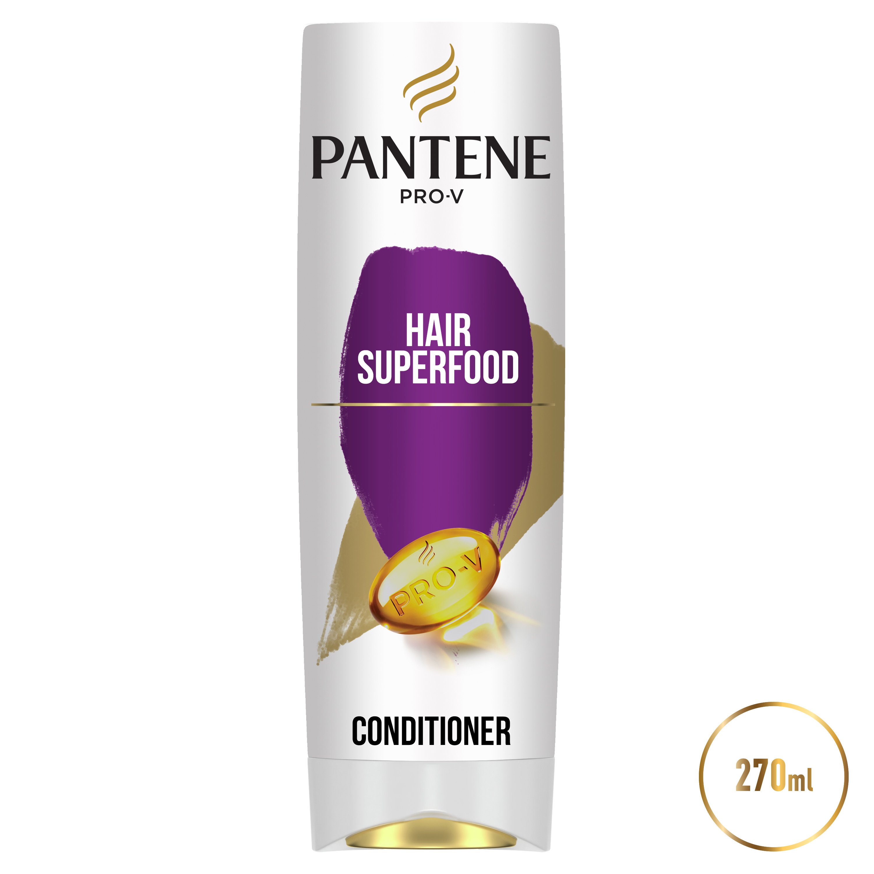 Pantene Pro-V Hair Superfood Κρέμα Conditioner για Αδύναμα, Λεπτά Μαλλιά με Σύνθεση Pro-V, Αντιοξειδωτικά & Λιπίδια 270ml