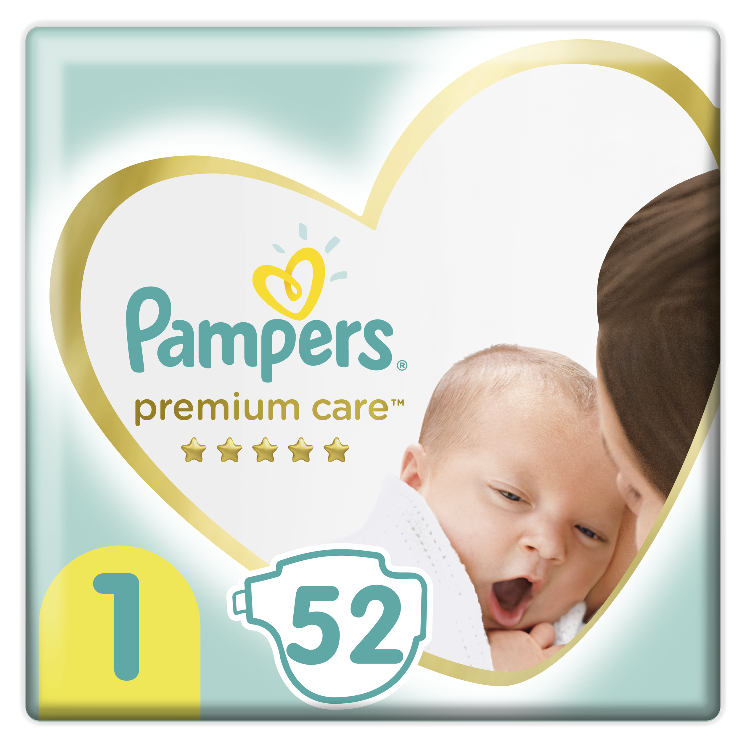 Pampers Premium Care Νο1 Newborn (2-5kg) 52 πάνες