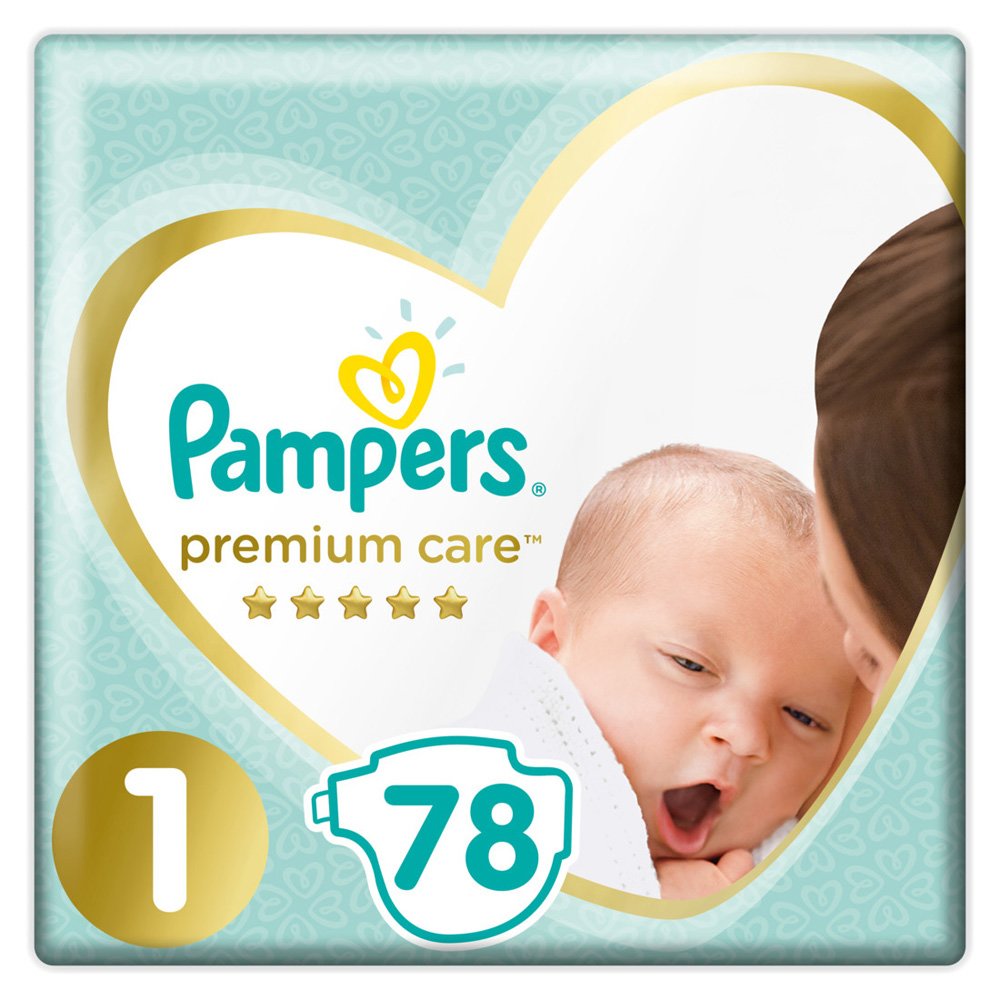 Pampers Premium Care Πάνες No 1 (2-5kg) 78Τμχ