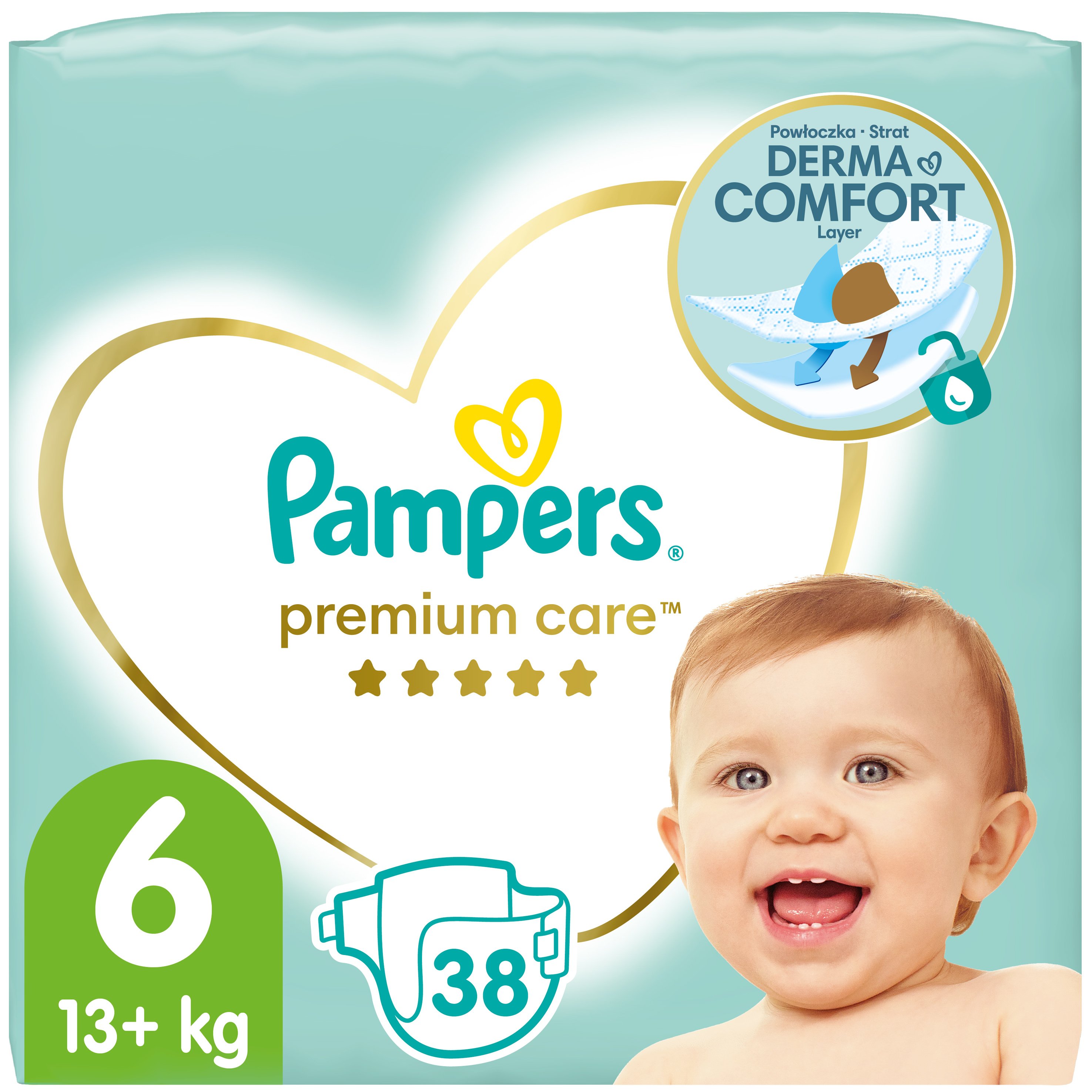 Pampers Premium Care No6 (13+kg) 38 Πάνες