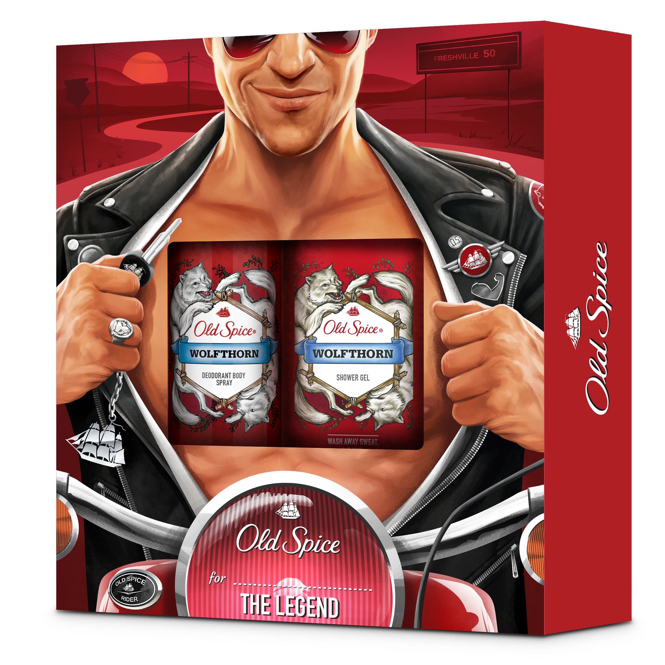 Old Spice Πακέτο Προσφοράς Wolfthorn Deodorant Body Spray 150ml & Wolfthorn Shower Gel 250ml