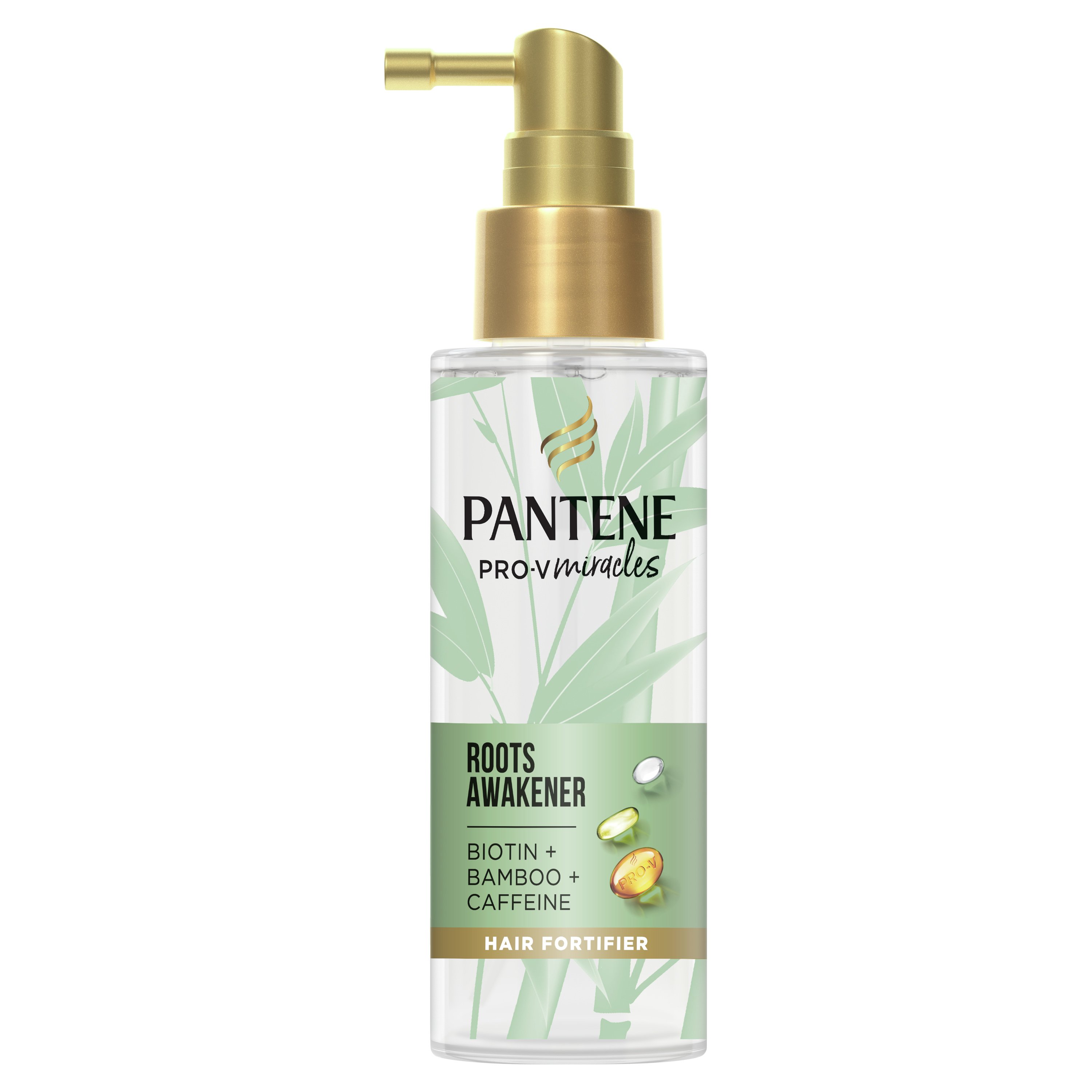 Pantene Pro-V Miracles Roots Awakener Προϊόν Leave-in Ενίσχυσης Πυκνότητας της Τρίχας & Ενδυνάμωσης της Ρίζας με Καφεΐνη, Μπαμπού, Βιοτίνη 100ml