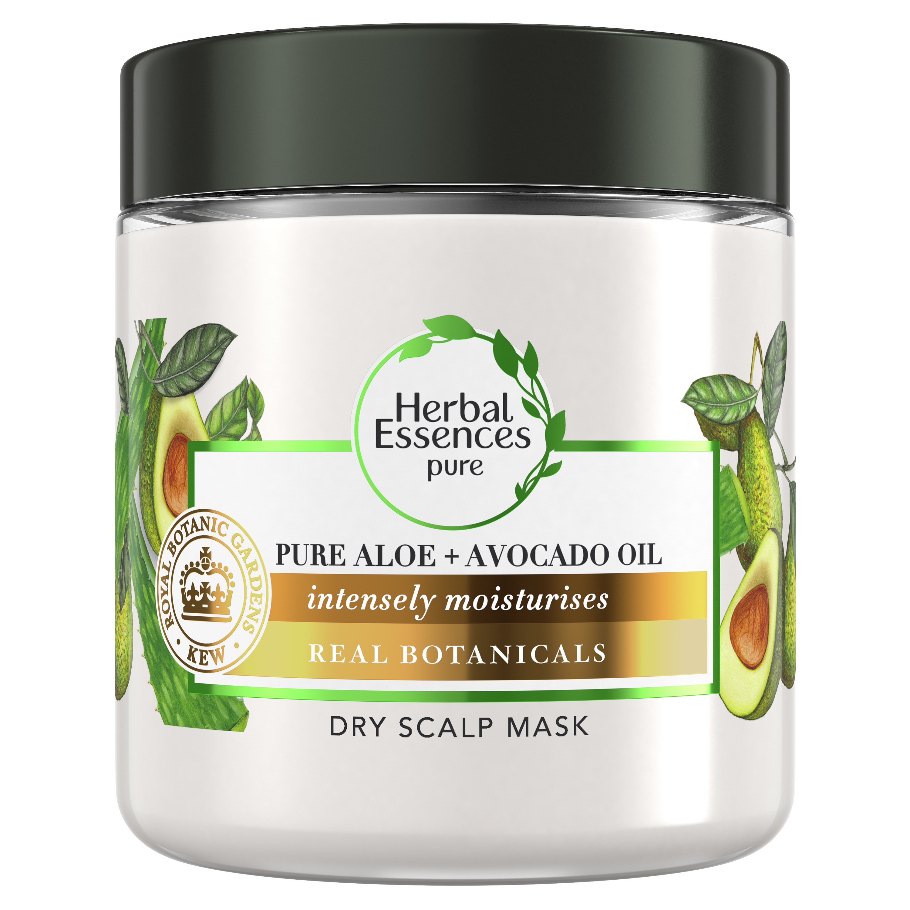 Herbal Essences Pure Dry Scalp Mask Μάσκα Μαλλιών & Τριχωτού Κεφαλής με Αγνή Αλόη & Έλαιο Αβοκάντο για Ξηρά Μαλλιά 250ml