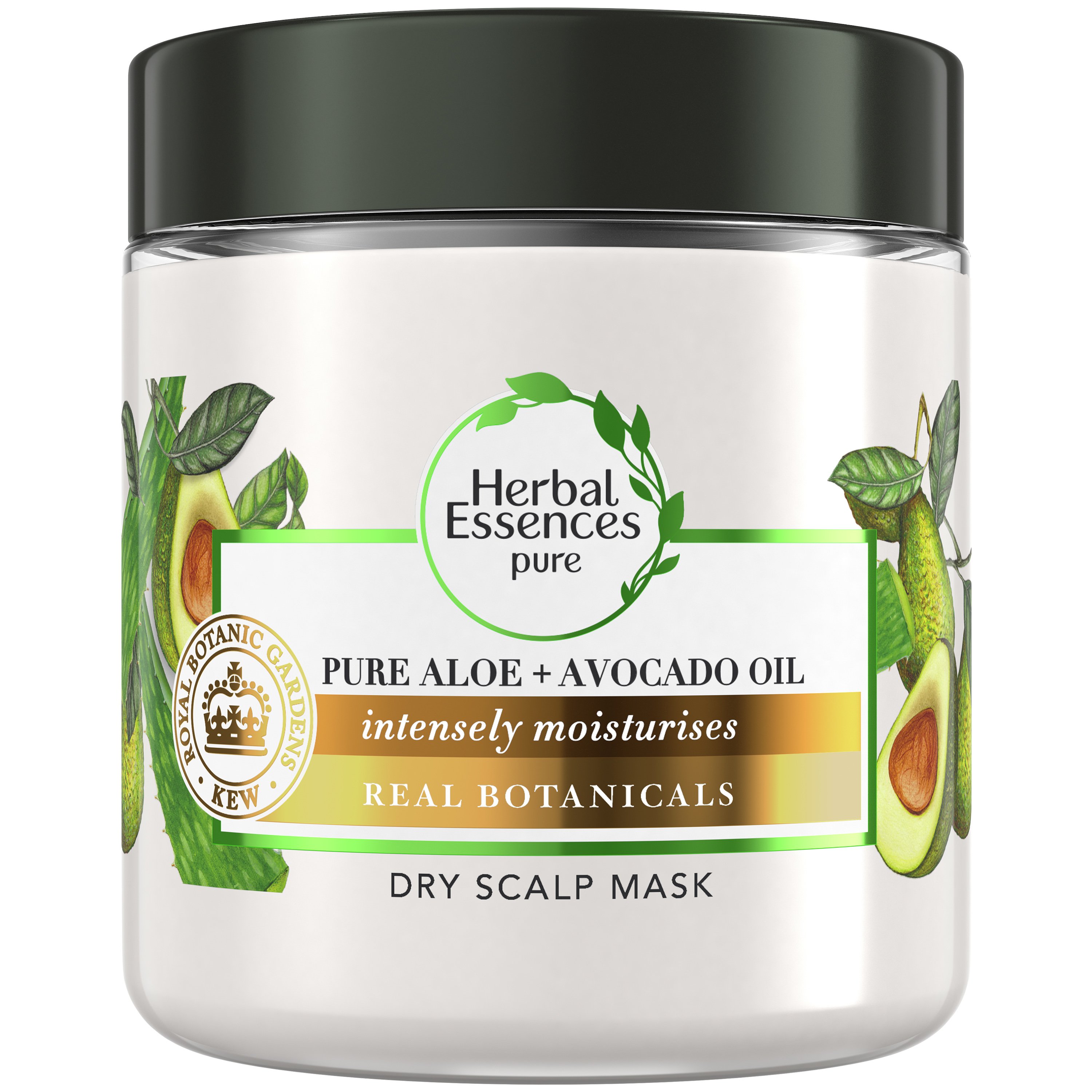 Herbal Essences Pure Dry Scalp Mask Μάσκα Μαλλιών & Τριχωτού Κεφαλής με Αγνή Αλόη & Έλαιο Αβοκάντο για Ξηρά Μαλλιά 250ml
